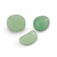 Naturstein Nugget Perlen Aventurinquarz 6-9mm Jade green